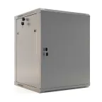 Шкаф настенный 19-дюймовый 9U 500x600х450мм стеклянная дверь с перфорацией