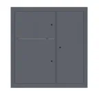 Щит этажный до 4 кв. без окон RAL7024 (1000х950х150) EKF PROxima