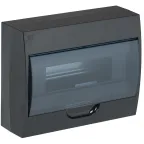                  Корпус модульный пл. нав. ЩРН-П-12 черный IP41
               