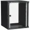 Шкаф LINEA WE 15U 600x650мм дверь стекло черный