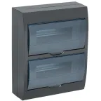                  Корпус модульный пл. нав. ЩРН-П-24 черный IP41
               