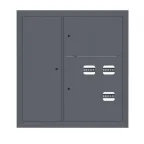                  Щит этажный 3 кв. слаботочка слева RAL7024 (1000х950х150) EKF PROxima
               