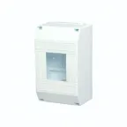 Бокс пластиковый КМПн 1 4 IP20 белый инд. штрих-код, REXANT