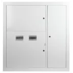 Корпус металлический встраиваемый SIMPLE ЩЭ-2 (1000х960х140) 2-х квартирный IP31 УХЛ3 серый ЭРА