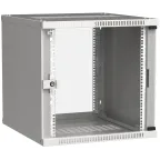                  Шкаф LINEA WE 9U 600x450мм дверь стекло серый
               