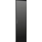 Дверь металлическая 800мм шкафа 24U чер. LINEA N