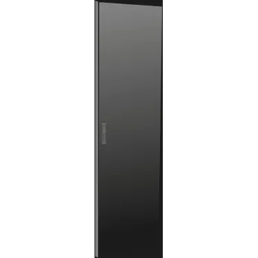 Дверь металлическая 800мм шкафа 24U чер. LINEA N