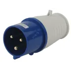 Вилка переносная 023 2Р+РЕ 32А 220В IP44 (10/120/1440) V-32-2P-PE-IP44