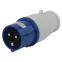 Вилка переносная 013 2Р+РЕ 16А 220В IP44 (10/120/2880) V-16-2P-PE-IP44