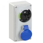                  Розетка настенная 16A/230V/1P+N+E/IP44, с выключателем и блокировкой
               