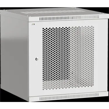 Шкаф LINEA WE 6U 600х600мм дверь перфорированная серый