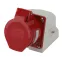 Розетка стационарная наружная 115 3Р+РЕ+N 16А 380В IP44 (10/60/960) R(OUT)-16-3P-PE-N-IP44