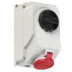                  Розетка настенная 16А/400V/3P+N+E/IP44, с выключателем и блокировкой
               