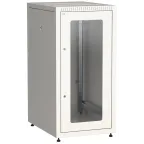                  Шкаф LINEA E 18U 600х800мм двери 2шт стекло и металл серый
               