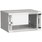                  Шкаф LINEA WE 6U 600x450мм дверь стекло серый
               