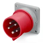                  Вилка скрытой установки IP44 32A 3P+E+N 400В
               