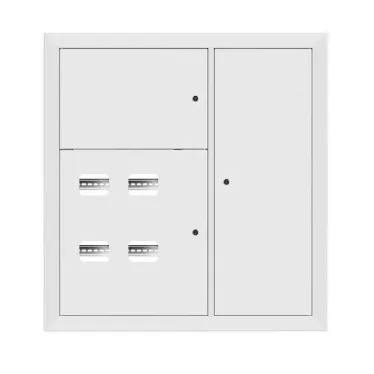 Щит этажный 4 кв. RAL9003 со съемной рамой (1000х950х160) Basic