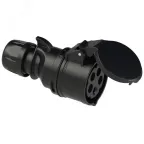                  Розетка кабельная 32А/400V/3P+N+E/IP44, черная
               
