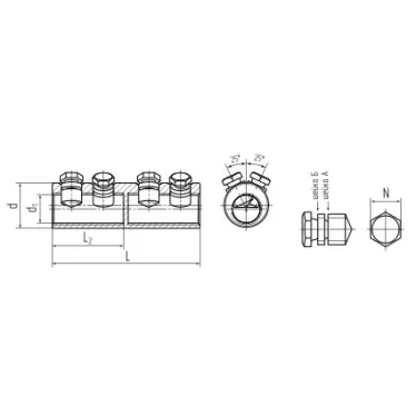 Соединитель болтовой 4СБЕ-70/120