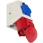                  Розетка настенная комбинированная 32А/400V/3P+N+E/IP44
               