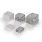 Cubo S 75X125X75 мм, 25 мм основание, глухая стенка, прозрачная крышка, PC, IP 66/67