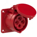                  Розетка встраиваемая 16А/400V/3P+E/IP44
               