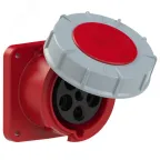 Розетка встраиваемая 63А/400V/3P+N+E/IP67