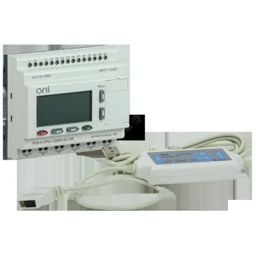 Стартовый набор программируемого логического реле . Включает PLR-S-CPU-1206-AC и кабель для программирования PLR-S-CABLE-USB. Напряжение питания 220В AC