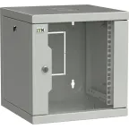 Шкаф LINEA WS 10' 6U 320х310мм дверь обзорная со стеклом серый