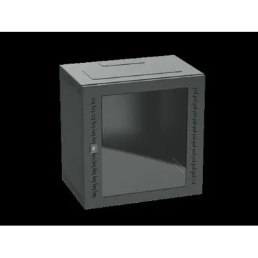 Шкаф телекоммуникационный навесной 9 U (500х600х400) дверь стекло RAL9005