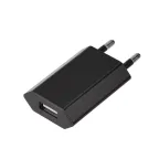                  Устройство сетевое зарядное для iPhone, iPad USB, 5V, 1 A, черное,
               