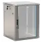 Шкаф настенный 19-дюймовый 18U 908x600х600мм стеклянная дверь с перфорацией