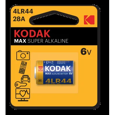 Батарейка Kodak 28A-1BL MAX SUPER Alkaline [K28A-1/4LR44] (12/72/29520)
