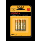 Батарейка Kodak LR03-4BL ULTRA PREMIUM Alkaline [ K3A-4 U] (40/200/32000)