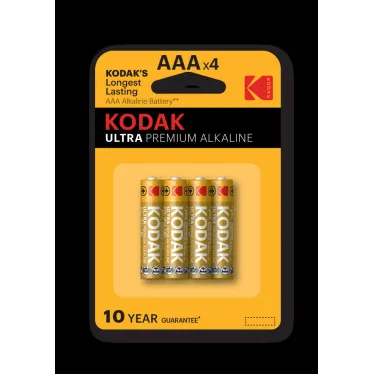 Батарейка Kodak LR03-4BL ULTRA PREMIUM Alkaline [ K3A-4 U] (40/200/32000)