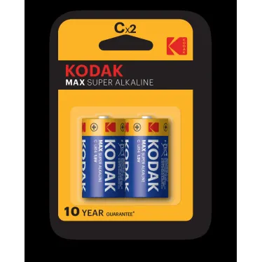 Батарейка Kodak LR14-2BL MAX SUPER Alkaline [KC-2] (20/200/6000)