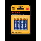                  Батарейка Kodak LR6-4BL MAX SUPER Alkaline [KAA-4] (80/400/17600)
               