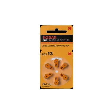 Батарейка Kodak ZA13-6BL [KZA13-6] MAX Hearing Aid (60/300/45000)