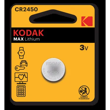 Батарейка Kodak CR2450-BL1 MAX Lithium (60/240/36000)