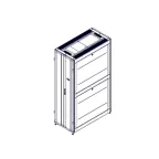                  Шкаф Uniprom. 42U-600/1200. боковые панели 4шт. черный
               