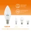 Лампа светодиодная LED 6 Вт 420 лм 3000К свеча теплый E14 AC 220В Elementary Gauss