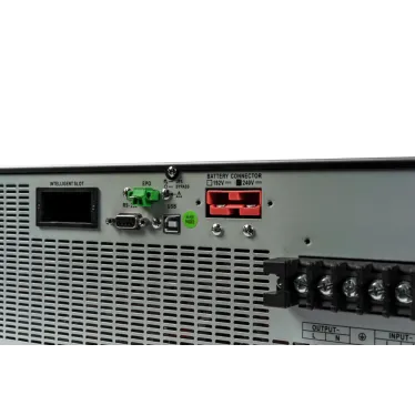Источник бесперебойного питания Systeme electric ИБП Smart-Save Online SRV 10000 ВА, монтаж в стойку 6U, 230 В, 1:1, клеммный вход/выход, SmartSlot, LCD, USB, версия с возможностью увеличения времени автономии, 2 кор