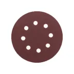 Диск абразивный на ворсовой основе, на липучке, перфорированный, P180, 125мм, 10 шт.