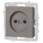 Розетка Intro Accent 6-201-09 2P, 16А-250В, IP20, СУ, титан