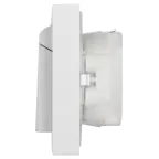 Розетка Intro Accent 6-210-01 2х2P+E Schuko с крышками штор., 16А-250В, IP44, СУ, AL/CU, белый