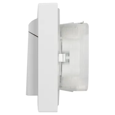 Розетка Intro Accent 6-210-01 2х2P+E Schuko с крышками штор., 16А-250В, IP44, СУ, AL/CU, белый