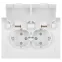 Розетка Intro Accent 6-210-01 2х2P+E Schuko с крышками штор., 16А-250В, IP44, СУ, AL/CU, белый