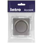 Светорегулятор Intro Accent 6-401-09 поворотный, 600Вт 230В, IP20, СУ, титан