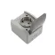 Розетка одноместная (керамика) INDUSTRIAL IP54 с заземлением, о/у, серая