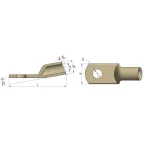 Наконечник медный лужёный ТМЛо 35-8